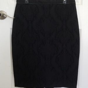 Snake print pencil skirt